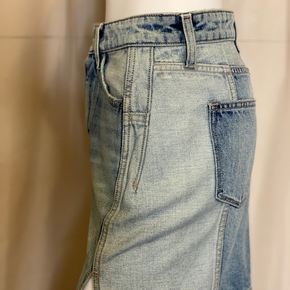 NWOT Size 27 Current Elliott Denim Skirt (2 tone)